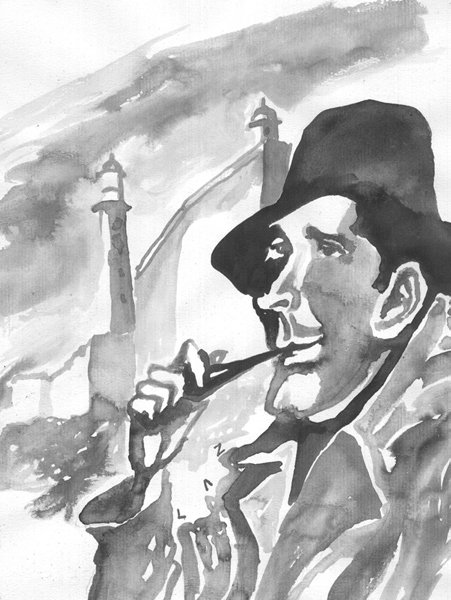 Caricatura de Errol Flynn